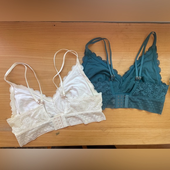 Aerie Queen Anne’s Lace longline bralette, 2 pack, XL - Picture 2 of 6